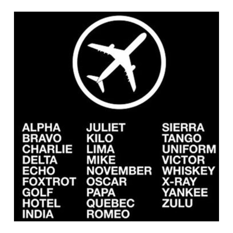 Aviation Phonetic Alphabet Sticker | Artistshot