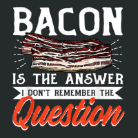 Bacon Strips Meat Food   Bacon Is The Answer T Shirt Women's Triblend Scoop T-shirt | Artistshot