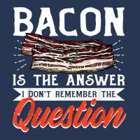 Bacon Strips Meat Food   Bacon Is The Answer T Shirt Ladies Denim Jacket | Artistshot