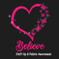 Believe Cleft Lip & Palate Awareness Butterflies Vintage T Shirt Classic T-shirt | Artistshot