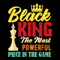 Black King The Most Powerful Piece In The Game Black Pride T Shirt Men's 3/4 Sleeve Pajama Set | Artistshot