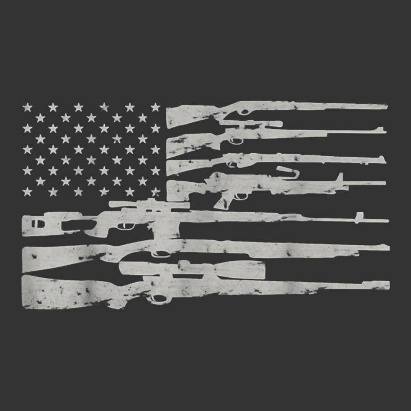 Big American Flag With .machine Guns T Shirt 2a Flag T Shirt Baby Bodysuit | Artistshot