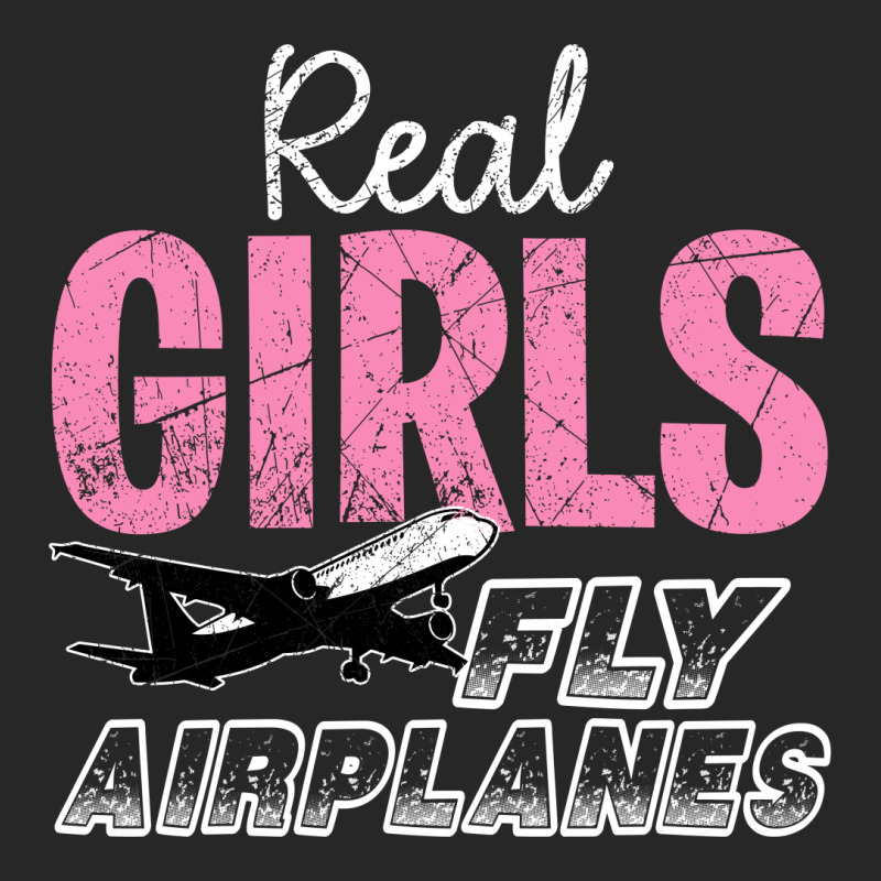 Real Girls Fly Airplanes For Dark Men's T-shirt Pajama Set | Artistshot