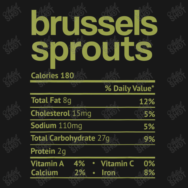 Brussels Sprouts Nutrition Facts Thanksgiving Christmas Food Flannel Shirt | Artistshot