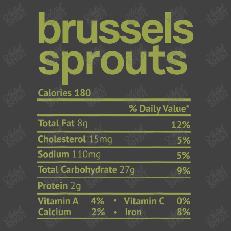 Brussels Sprouts Nutrition Facts Thanksgiving Christmas Food Vintage T-shirt | Artistshot