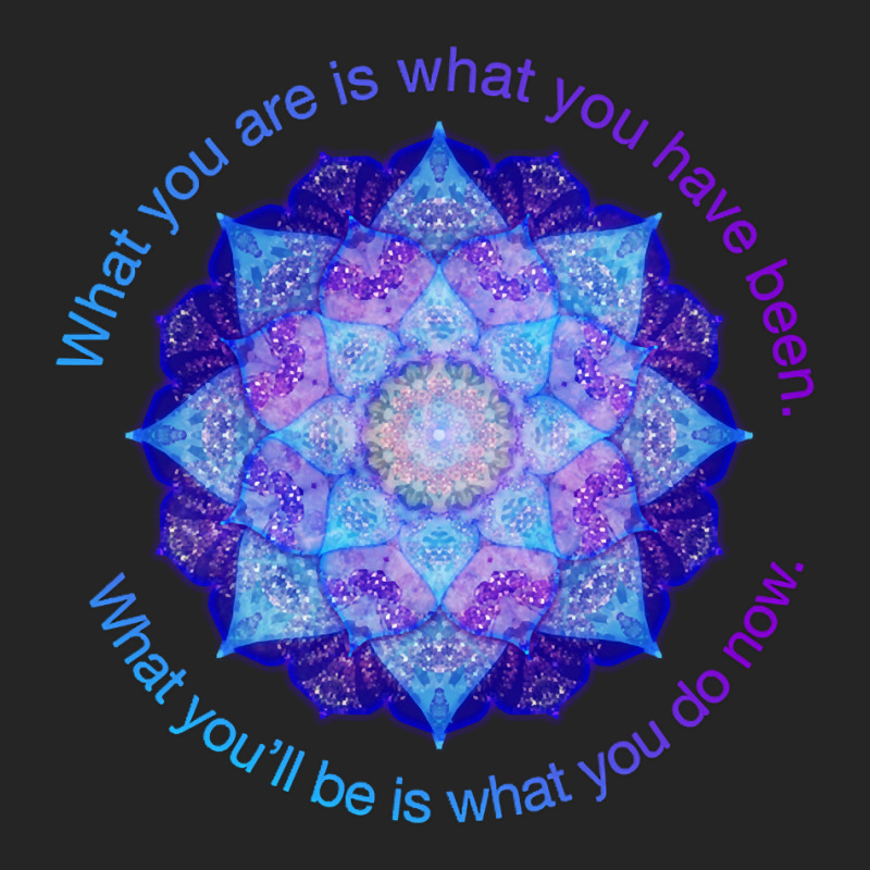 Hot Trend Purple Blue Mandala Inspirational Buddhist Quote Unisex Hoodie | Artistshot