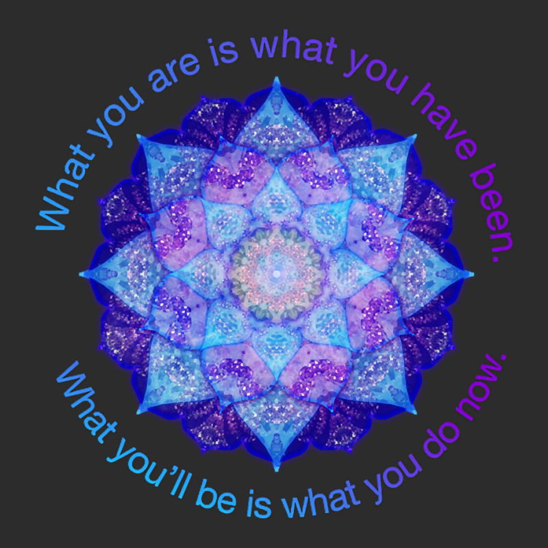 Hot Trend Purple Blue Mandala Inspirational Buddhist Quote Exclusive T-shirt | Artistshot