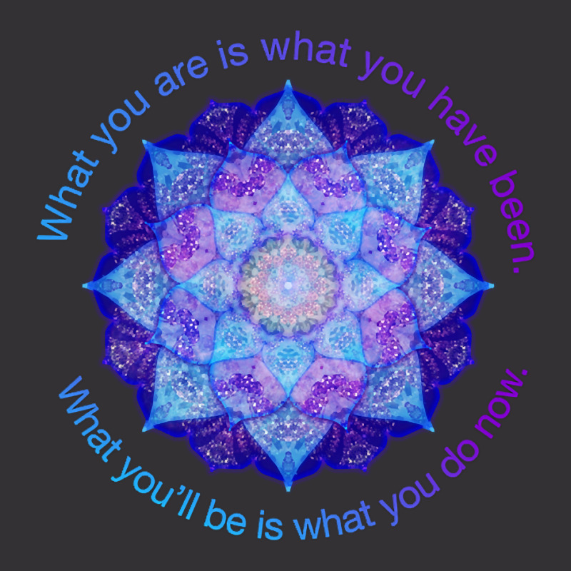 Hot Trend Purple Blue Mandala Inspirational Buddhist Quote Vintage Short | Artistshot