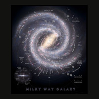 Milky Way Galaxy Map Scorecard Crop Tee | Artistshot