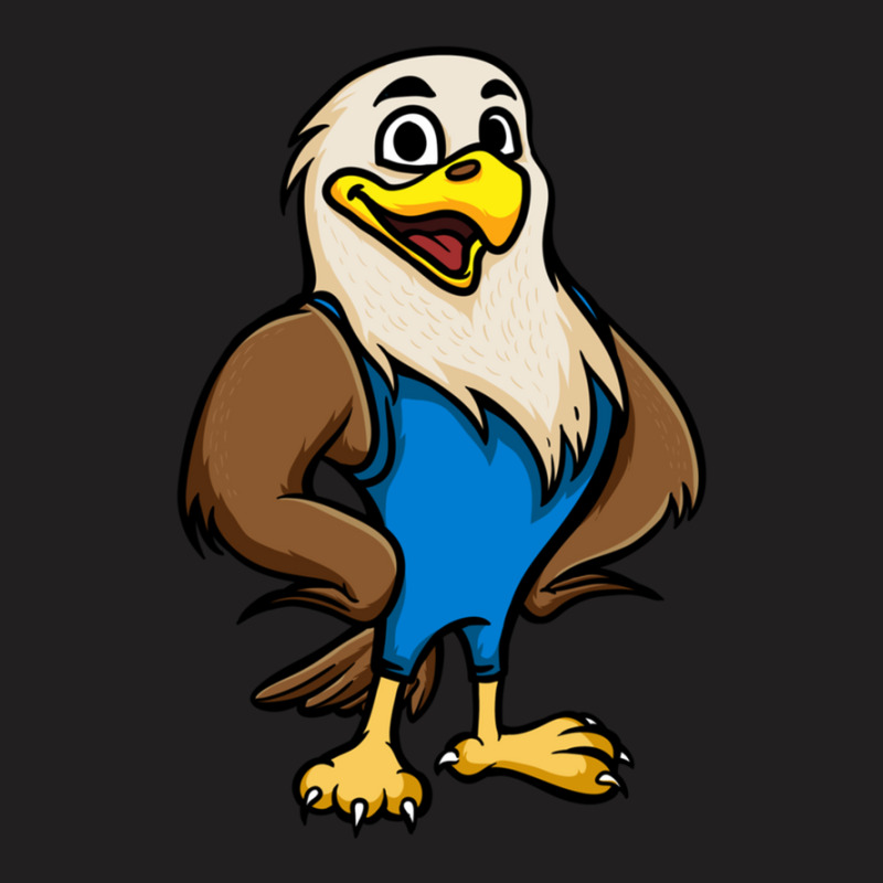 Cute Anthropomorphic Human-like Cartoon Character Bald Eagle In Clothe T-shirt | Artistshot