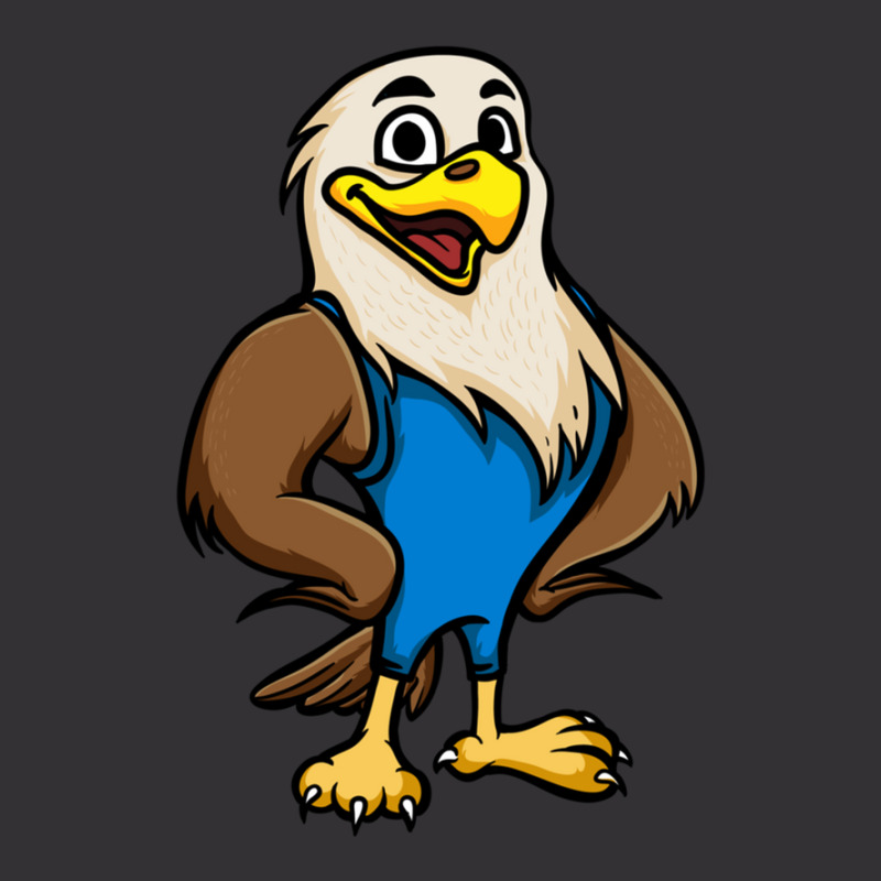 Cute Anthropomorphic Human-like Cartoon Character Bald Eagle In Clothe Vintage Hoodie | Artistshot