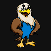 Cute Anthropomorphic Human-like Cartoon Character Bald Eagle In Clothe Oval Patch | Artistshot