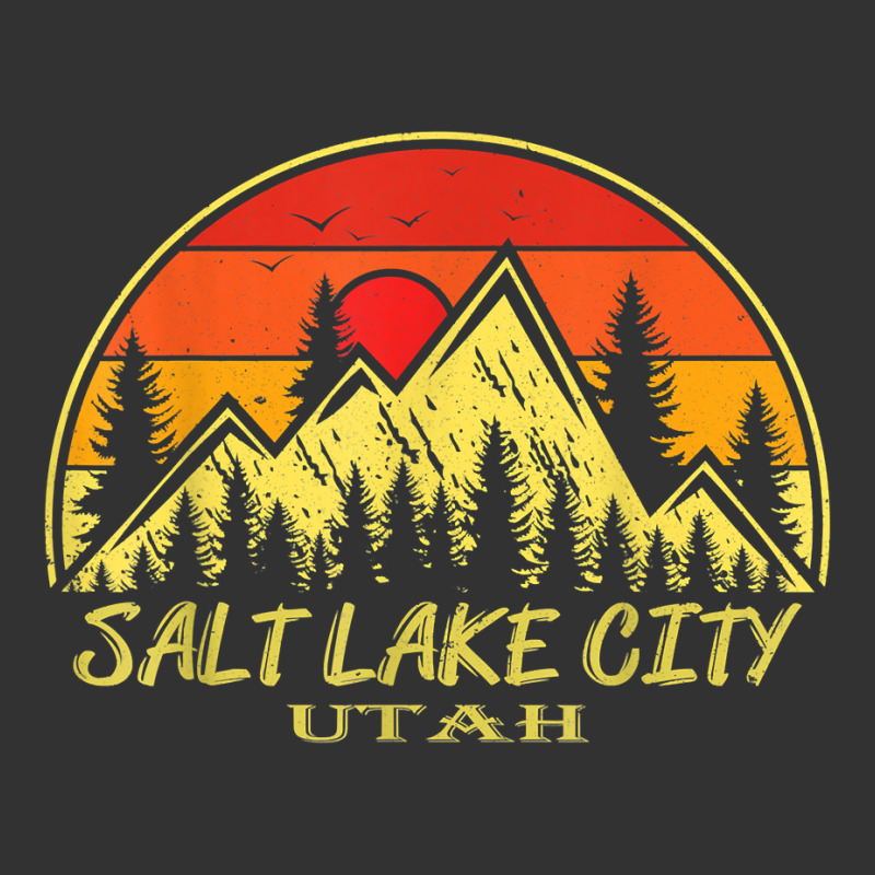 Vintage Salt Lake City Utah Ut Mountains Hiking Souvenir T Shirt Baby Bodysuit | Artistshot