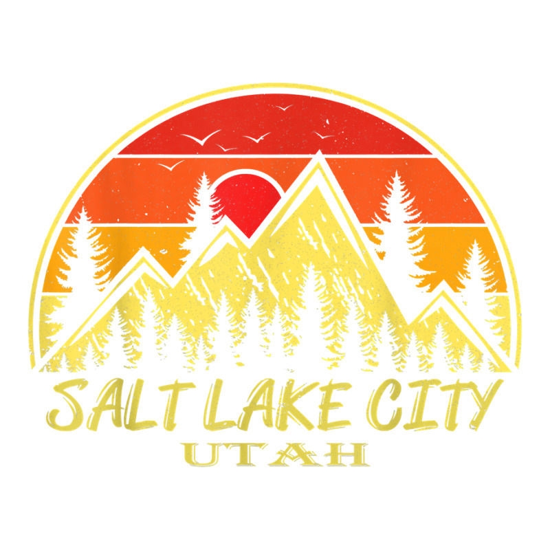 Vintage Salt Lake City Utah Ut Mountains Hiking Souvenir T Shirt Long Sleeve Baby Bodysuit | Artistshot