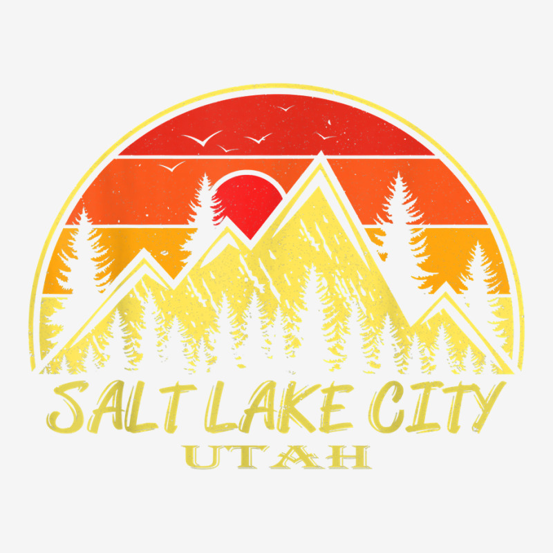 Vintage Salt Lake City Utah Ut Mountains Hiking Souvenir T Shirt Youth 3/4 Sleeve | Artistshot