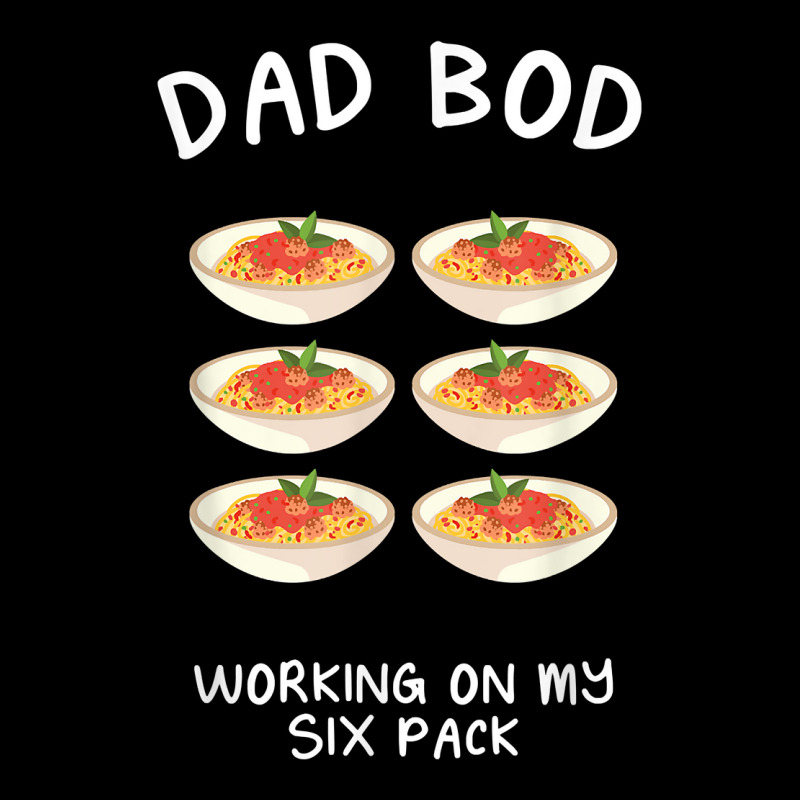 Dad Bod Working On My Six Pack Spaghetti And Meatballs Funny T Shirt Women's V-Neck T-Shirt by kaykemyjoa | Artistshot