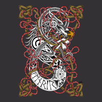 Fenrir The Wolf Norse Mythology Knotwork Coloured Vintage Short | Artistshot