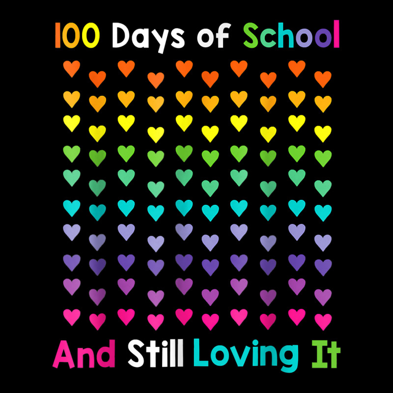 Cute 100 Days Of School And Still Loving It Hearts 100th T Shirt Adjustable Cap | Artistshot