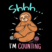 Cute I'm Counting Sloth Crochet Joke Crocheting Cropped Hoodie | Artistshot