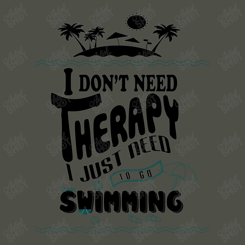 I Don't Need Therapy I Just Need To Go Swimming Fleece Short | Artistshot