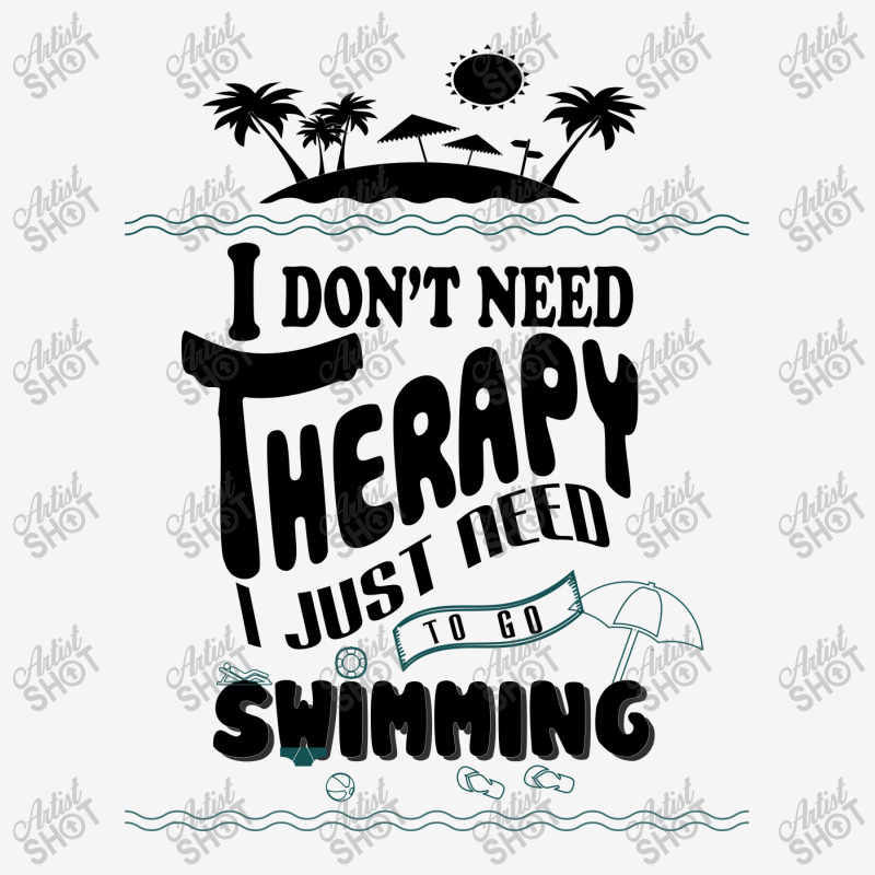 I Don't Need Therapy I Just Need To Go Swimming Atv License Plate | Artistshot