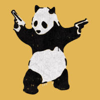 Banksy Armed Panda With Guns Green Vintage Hoodie And Short Set | Artistshot