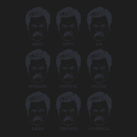 Ron Swanson Emotions Parks And Recreation Nostalgia Classic T-shirt | Artistshot