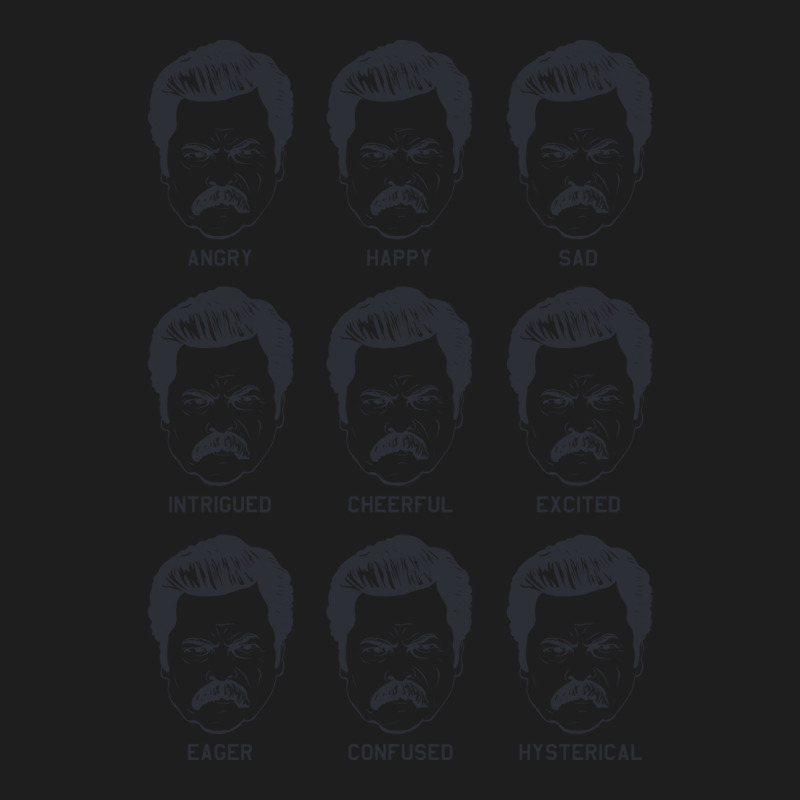 Ron Swanson Emotions Parks And Recreation Nostalgia Classic T-shirt by arjazjenniav | Artistshot