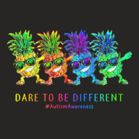 Autism Awareness T  Shirt Pineapple Dab Autism Awareness T  Shirt Ladies Fitted T-shirt | Artistshot