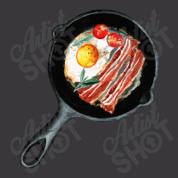 Bacon And Sunny Side Up Eggs  Breakfast Pan Of Bacons, Egg And Ladies Curvy T-shirt | Artistshot