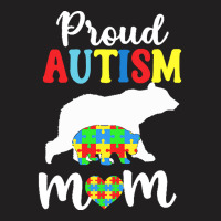 Autism Awareness T  Shirt Womens Proud Autism Mom Puzzle Autism Awaren T-shirt | Artistshot