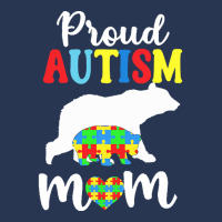 Autism Awareness T  Shirt Womens Proud Autism Mom Puzzle Autism Awaren Men Denim Jacket | Artistshot