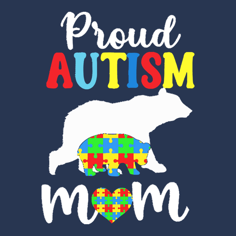 Autism Awareness T  Shirt Womens Proud Autism Mom Puzzle Autism Awaren Men Denim Jacket by vmcdermott132 | Artistshot