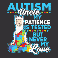 Autism Day T  Shirt Autism Uncle My Patience Is Tested But Never My Lo Vintage Short | Artistshot