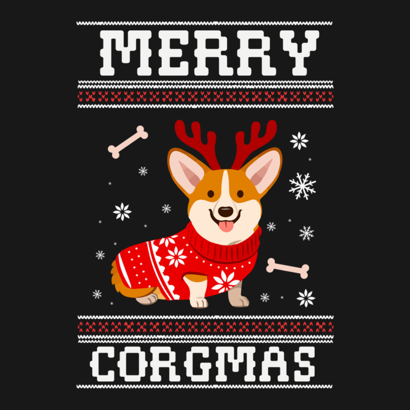 Merry Corgmas Ugly Sweater Flannel Shirt | Artistshot