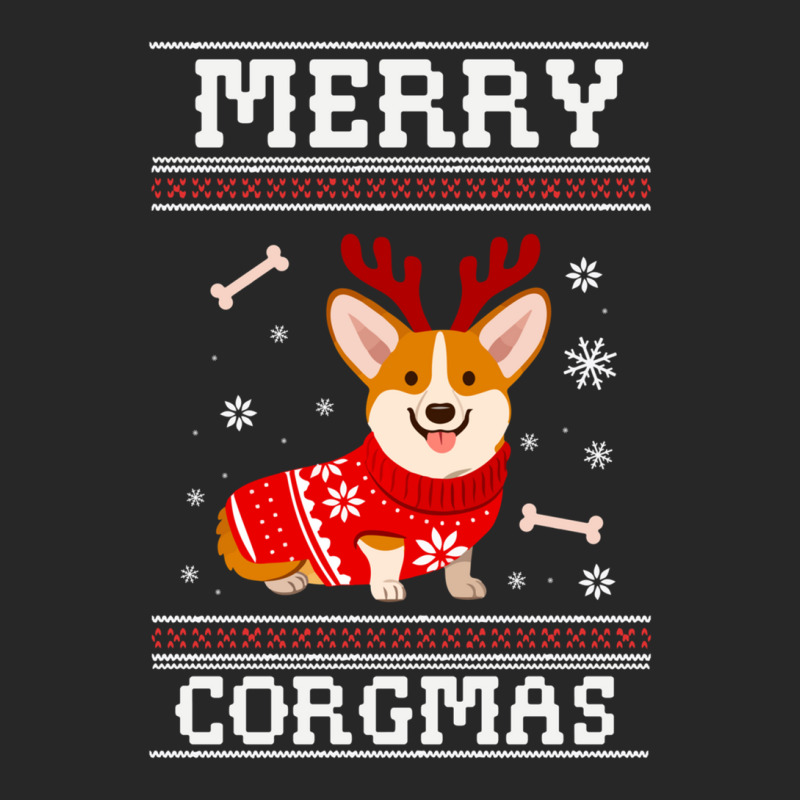 Merry Corgmas Ugly Sweater Men's T-shirt Pajama Set | Artistshot