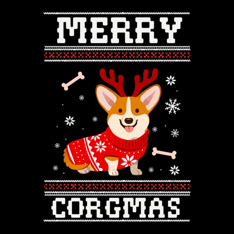 Merry Corgmas Ugly Sweater Men's Long Sleeve Pajama Set | Artistshot