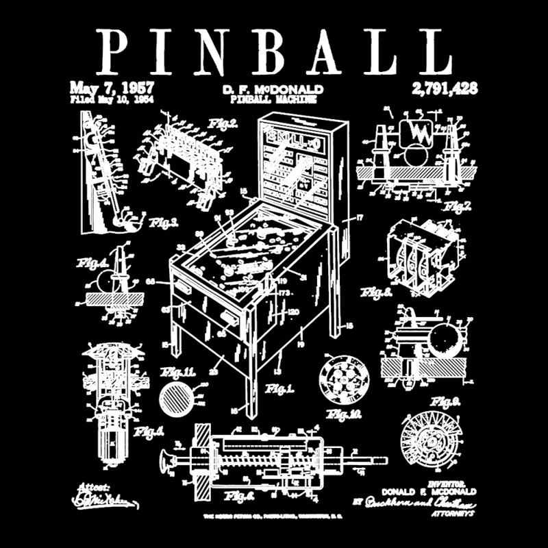 Pinball Arcade Gaming Machine Vintage Gamer Patent Print Adjustable Cap | Artistshot