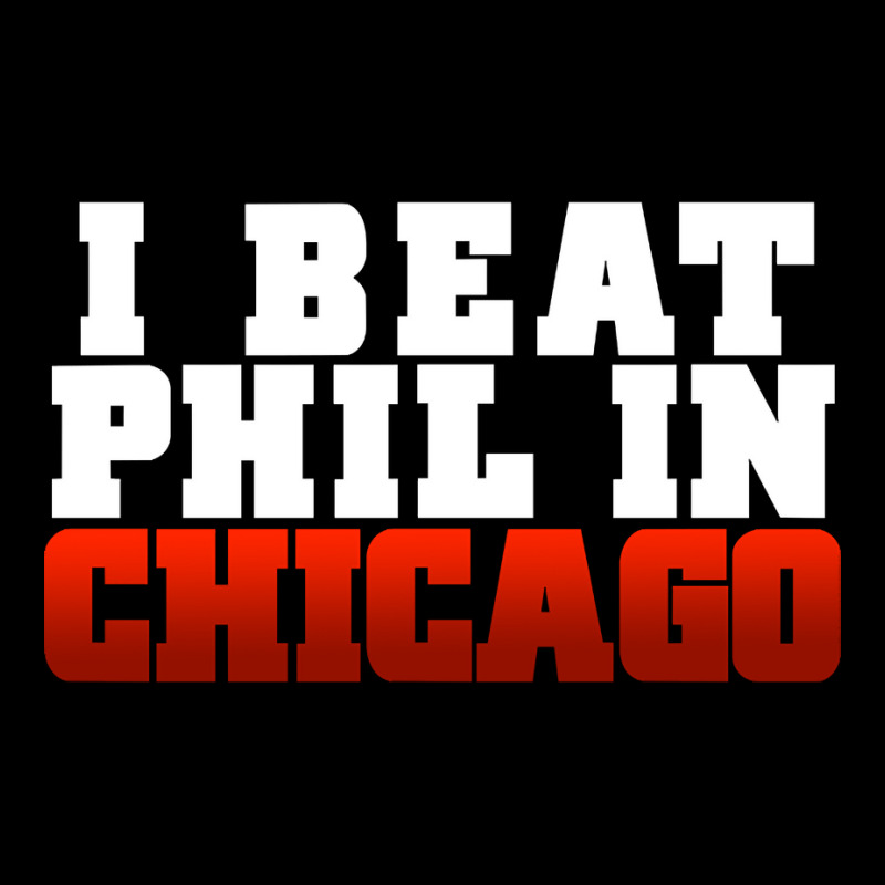 Artistshot Trending I Beat Phil In Chicago. V-Neck Tee by mckeebeckett3l9yxd | Artistshot