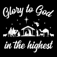 Glory To God In The Highest Manger Nativity Scene Christmas T Shirt Toddler Sweatshirt | Artistshot