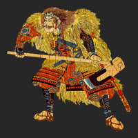 Samurai Warrior With Ax Crackle Texture Men's T-shirt Pajama Set | Artistshot