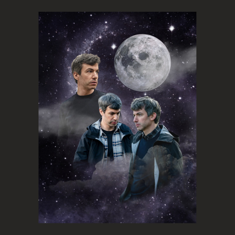 Nathan Fielder Dramatic Galaxy Wolf Print Style Ladies Fitted T-Shirt by TerryPhelps | Artistshot