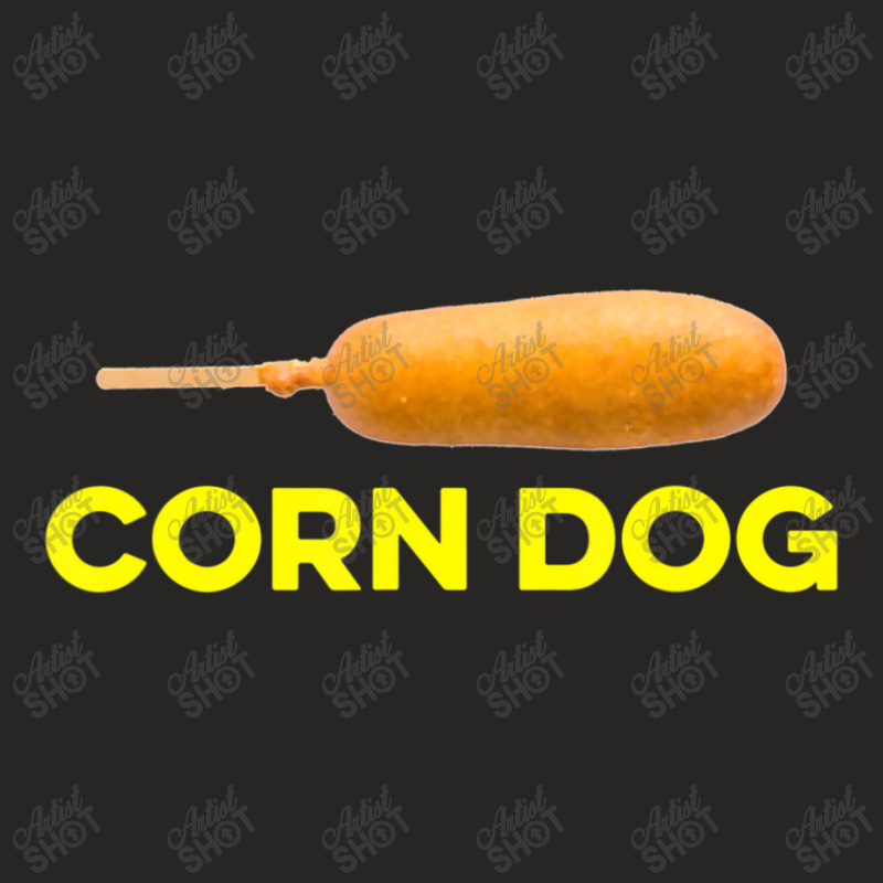 Corn Dog Sausage Hot Dog On Stick Food Lover Ladies Fitted T-Shirt by namnguyen | Artistshot