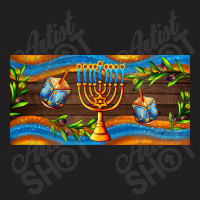 Hanukkah With Candlestick T-shirt | Artistshot