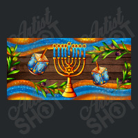 Hanukkah With Candlestick Crewneck Sweatshirt | Artistshot