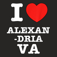 I Heart Alexandria (virginia Va) Love T Shirt Ladies Fitted T-shirt | Artistshot