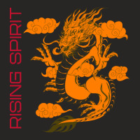 Artistshot Hot Trend Rising Spirit Orange Dragon Ladies Fitted T-shirt | Artistshot