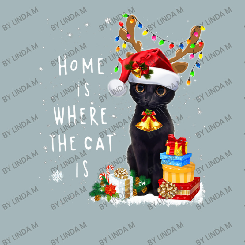 Black Cat Home Is Where The Cat Is Christmas Kitty Kitten Unisex Sherpa-lined Denim Jacket | Artistshot