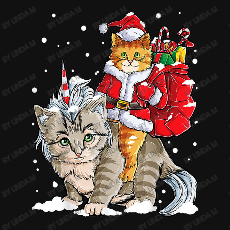 Black Cat Kitty Christmas Cat Christmas Gifts Santa Caticorn Unicorn Graphic T-shirt | Artistshot