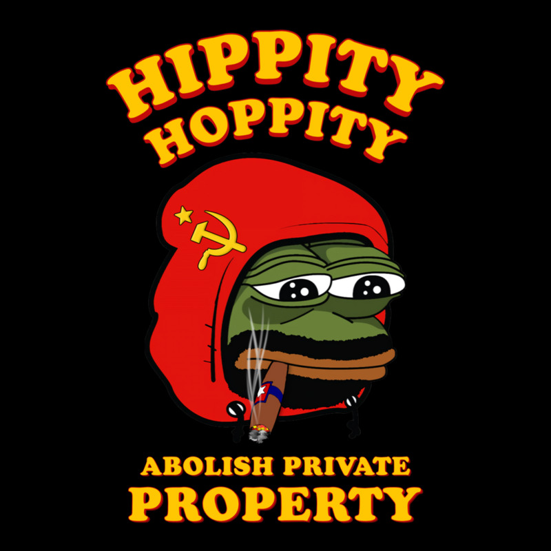 Frog Hippity Hoppity Abolish Private Property .png Cropped Sweater by JamesLong | Artistshot